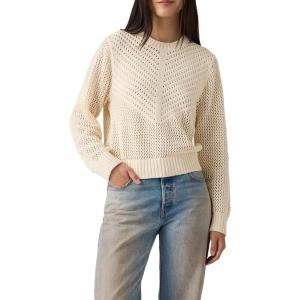 imageLevis Womens Gaelle LongSleeve Crochet PulloverNew Pristine
