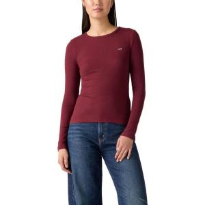 imageLevis Womens Hayes LongSleeve Tee Also Available in PlusNew Tawny Port