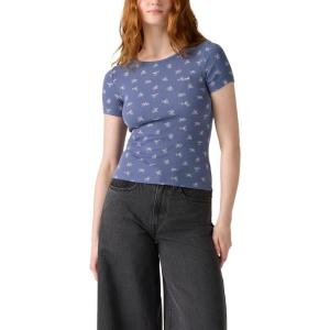 imageLevis Womens Hayes ShortSleeve TShirt Also Available in PlusNew Lydia Tossed Floral Blue