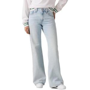 imageLevis Womens Middy Loose Boot JeansNew Abraided Art Nonstretch