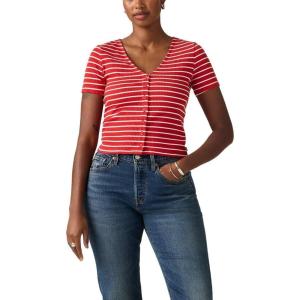 imageLevis Womens Muse Short Sleeve Tee ShirtNew Penelope Stripe Urban