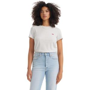 imageLevis Womens Perfect Crewneck Tee Shirt Also Available in PlusIcy Grey Heather Jersey