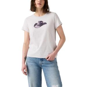 imageLevis Womens Perfect Crewneck Tee Shirt Also Available in PlusNew Moody Cowboy Hat Orbit Heather