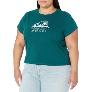 imageLevis Womens Perfect Graphic Tee ShirtMountain Top Deep Teal