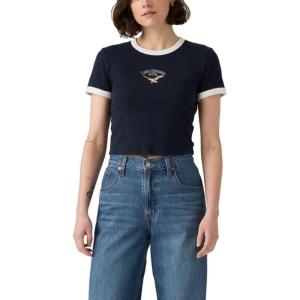 imageLevis Womens Perfect Graphic Tee ShirtNew Multicolor Eagle N Dark Sapphire