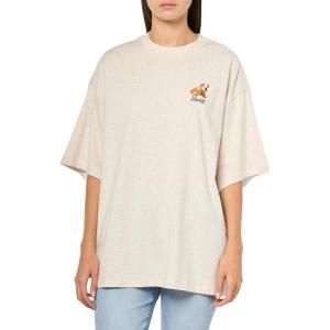 imageLevis Womens Perfect Graphic Tee ShirtNew Small Dog Oatmeal Heather