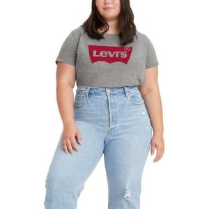 imageLevis Womens Perfect Graphic Tee ShirtNew Starstruck Heather Grey