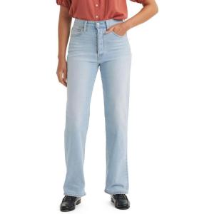imageLevis Womens Ribcage Straight Full Length JeansAll Alone Stretch