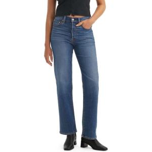 imageLevis Womens Ribcage Straight Full Length JeansThe Last Straw Stretch