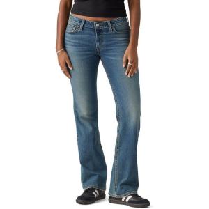 imageLevis Womens Superlow Boot JeansNew Show on the Road Bling Stretch