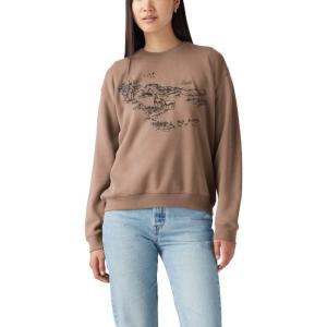 imageLevis womens Graphic Everyday Crew Also Available in PlusNew Crew Horse Country Taupe Gray