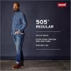 imageLevis Mens 505 Regular Fit Jeans Also Available in Big amp TallTimberwolf
