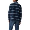 imageLevis Mens Classic Long Sleeve Rugby ShirtNew Dax Stripe Navy Blazer