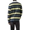 imageLevis Mens Classic Long Sleeve Rugby ShirtNew Fuse Stripe Navy Blazer