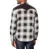 imageLevis Mens Classic Western Shirt Also Available in Big amp TallHarvey Plaid Chocolate Brown