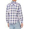imageLevis Mens Classic Western Shirt Also Available in Big amp TallHugo Plaid Sodalite Blue