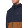 imageLevis Mens Hooded Rain Jacket amp WindbreakerNavyBrown