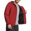 imageLevis Mens Hooded Rain Jacket amp WindbreakerRed