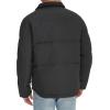 imageLevis mens Mixed Media Quilted Puffer Jacket With Sherpa Lined Collar Regular and Big amp Tall SizesBlack Solid