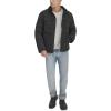 imageLevis mens Mixed Media Quilted Puffer Jacket With Sherpa Lined Collar Regular and Big amp Tall SizesBlack Solid
