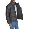 imageLevis mens Mixed Media Quilted Puffer Jacket With Sherpa Lined Collar Regular and Big amp Tall SizesBlack Wash Denim