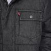 imageLevis mens Mixed Media Quilted Puffer Jacket With Sherpa Lined Collar Regular and Big amp Tall SizesBlack Wash Denim