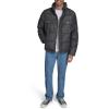 imageLevis mens Mixed Media Quilted Puffer Jacket With Sherpa Lined Collar Regular and Big amp Tall SizesBlack Wash Denim