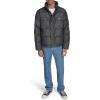 imageLevis mens Mixed Media Quilted Puffer Jacket With Sherpa Lined Collar Regular and Big amp Tall SizesBlack Wash Denim