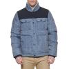 imageLevis mens Mixed Media Quilted Puffer Jacket With Sherpa Lined Collar Regular and Big amp Tall SizesFaded Blue Bandana