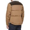 imageLevis mens Mixed Media Quilted Puffer Jacket With Sherpa Lined Collar Regular and Big amp Tall SizesNew TanDark Brown