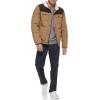 imageLevis mens Mixed Media Quilted Puffer Jacket With Sherpa Lined Collar Regular and Big amp Tall SizesNew TanDark Brown