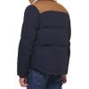 imageLevis mens Mixed Media Quilted Puffer Jacket With Sherpa Lined Collar Regular and Big amp Tall SizesNew Worker BrownNavy