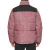 imageLevis mens Mixed Media Quilted Puffer Jacket With Sherpa Lined Collar Regular and Big amp Tall SizesRed Bandana Print