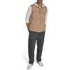 imageLevis mens Mixed Media Quilted Puffer Jacket With Sherpa Lined Collar Regular and Big amp Tall SizesTan Cotton Vest