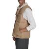 imageLevis mens Mixed Media Quilted Puffer Jacket With Sherpa Lined Collar Regular and Big amp Tall SizesTan Cotton Vest