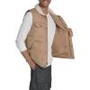 imageLevis mens Mixed Media Quilted Puffer Jacket With Sherpa Lined Collar Regular and Big amp Tall SizesTan Cotton Vest