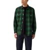 imageLevis Mens Classic Worker Long Sleeve ShirtNew Albany Plaid Dark Green Twill