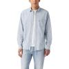 (New) Cinder Light Wash Striped Chambray
