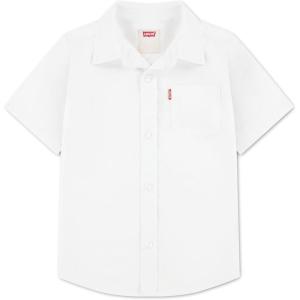 imageLevis Boys Short Sleeve Woven Button Up ShirtBright White
