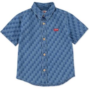 imageLevis Boys Short Sleeve Woven Button Up ShirtCheck Please