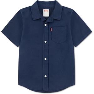 imageLevis Boys Short Sleeve Woven Button Up ShirtDress Blues