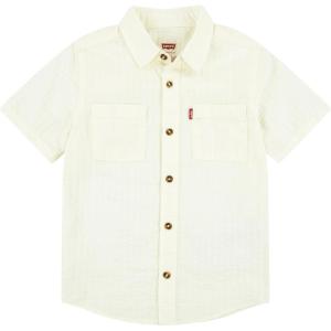 imageLevis Boys Short Sleeve Woven Button Up ShirtEgret