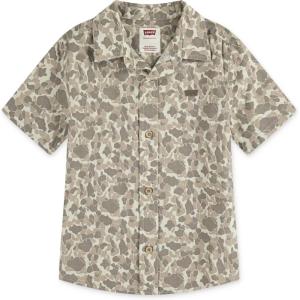imageLevis Boys Short Sleeve Woven Button Up ShirtSilver Birch