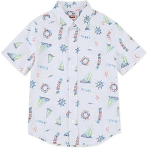imageLevis Boys Short Sleeve Woven Button Up ShirtSwim Cap