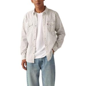 imageLevis Mens Classic Western Shirt Also Available in Big amp TallMilo Paisley Geo Egret