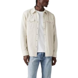 imageLevis Mens Classic Western Shirt Also Available in Big amp TallStereo Silver Birch Garment Dye