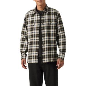 imageLevis Mens Classic Worker Long Sleeve ShirtNew Ehsan Plaid Jet Black