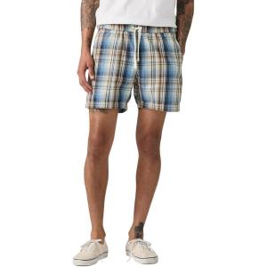 imageLevis Mens Easy ShortsNew Raul Plaid Sunset Blue Nonstretch