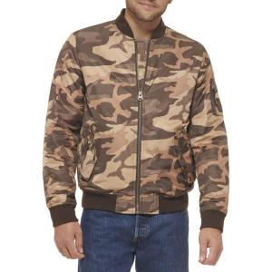 imageLevis Mens Flight Satin Unfilled Ma1 BomberBrown Camo Ma1 Filled