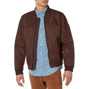 imageLevis Mens Flight Satin Unfilled Ma1 BomberChocolate Brown Filled
